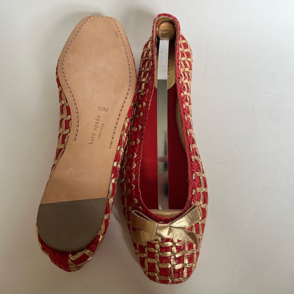 Original Kate Spade leather Woven Flats